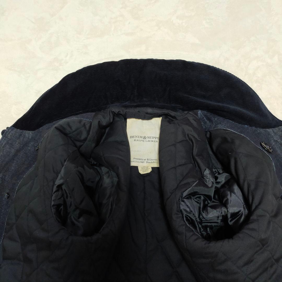美品　RALPH LAUREN　ショールカラーデニムピーコート