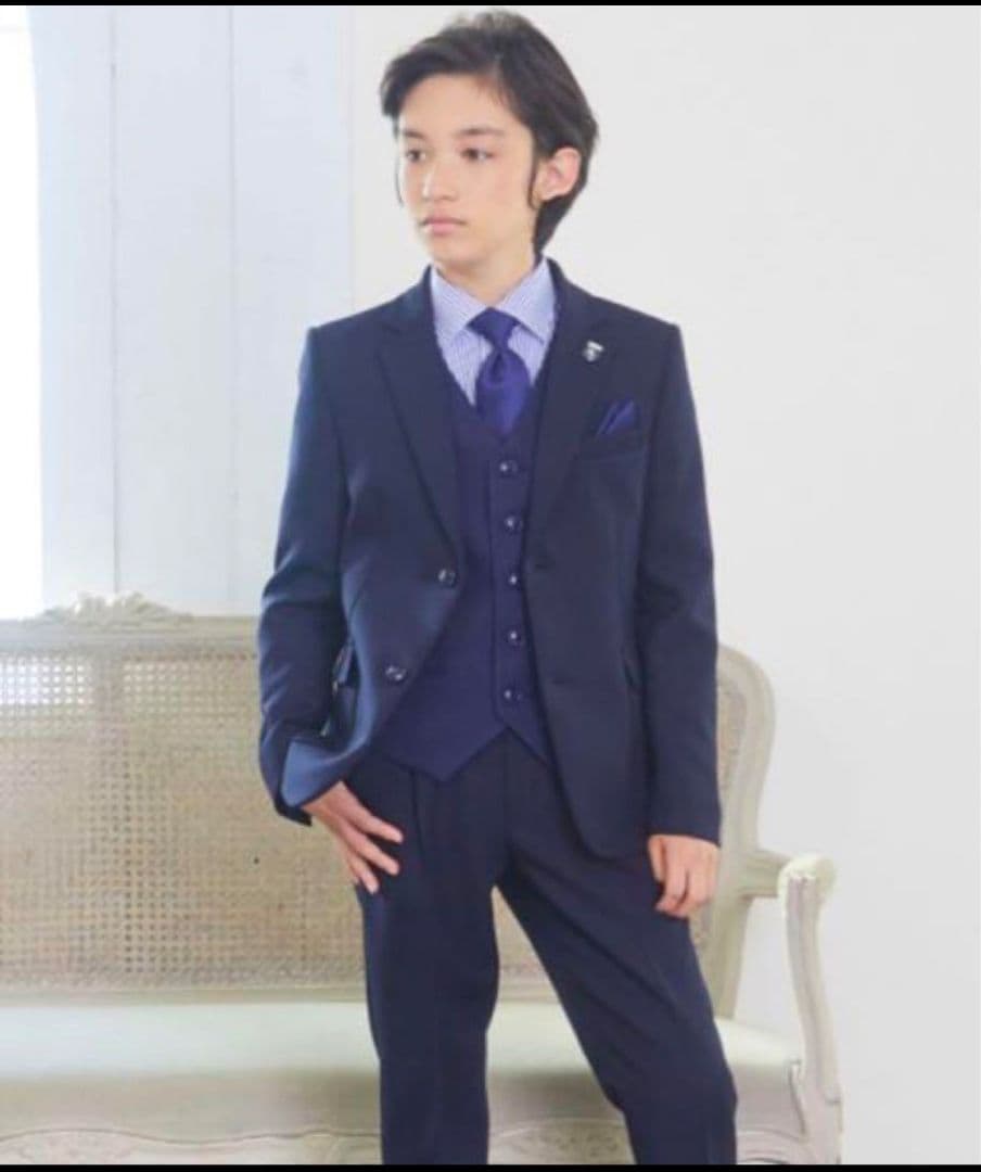 CHOPINショパン スリーピーススーツ　ネイビー170