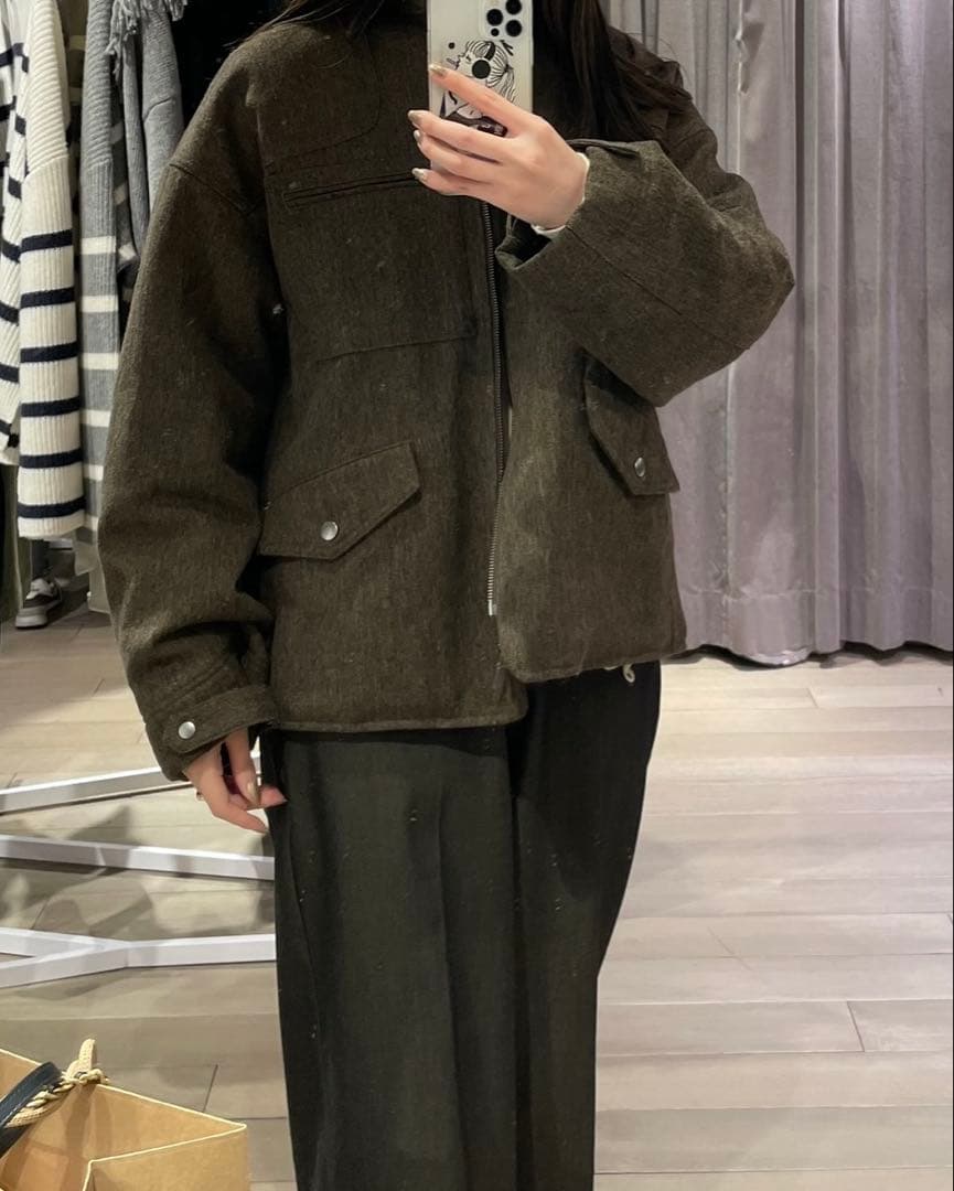 black by moussy ブラウン ジャケット