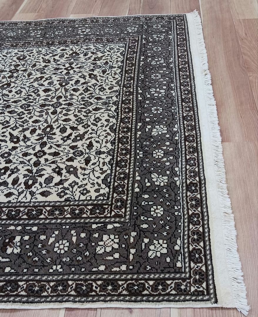 Y3881-1 トルコ カイセリ絨毯 ウール×コットン 手織り 大判