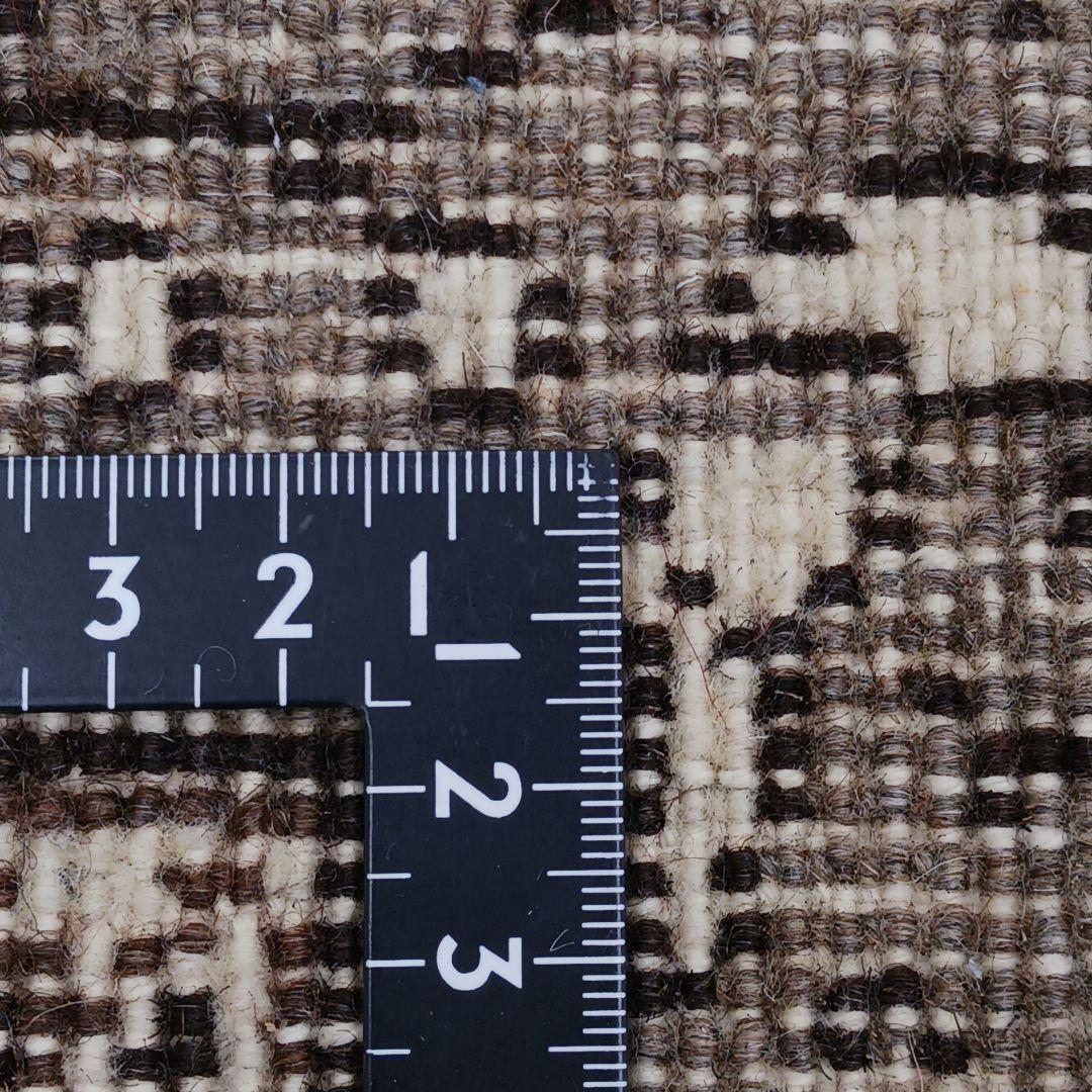 Y3881-1 トルコ カイセリ絨毯 ウール×コットン 手織り 大判