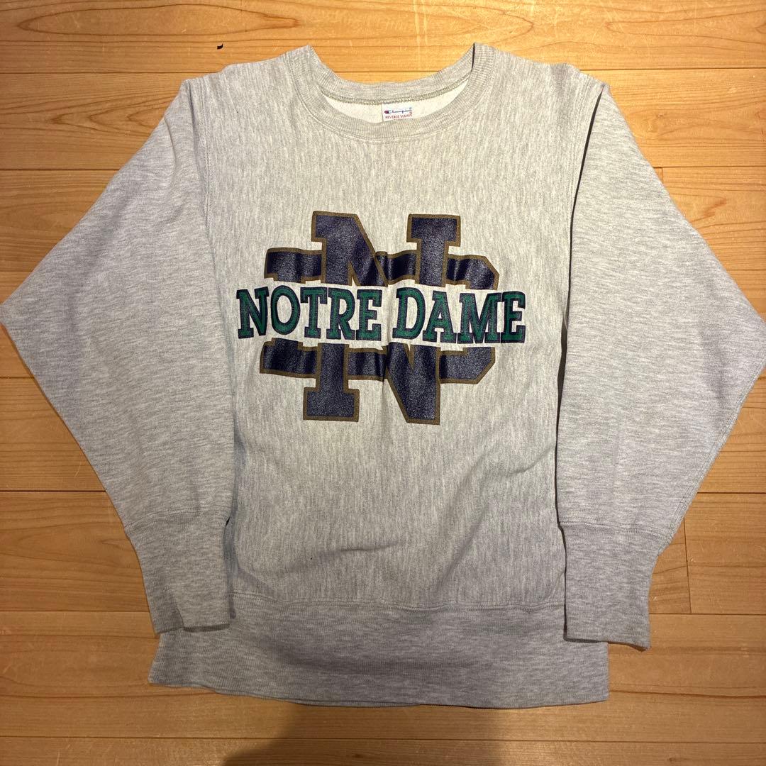 米国製 Champion 90s リバースウィーブヴィンテージ ノートルダム