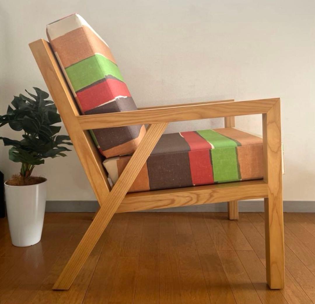 ハンバーガーチェア ① モダン　木製　　椅子　バーガーキング　カラフル　美品