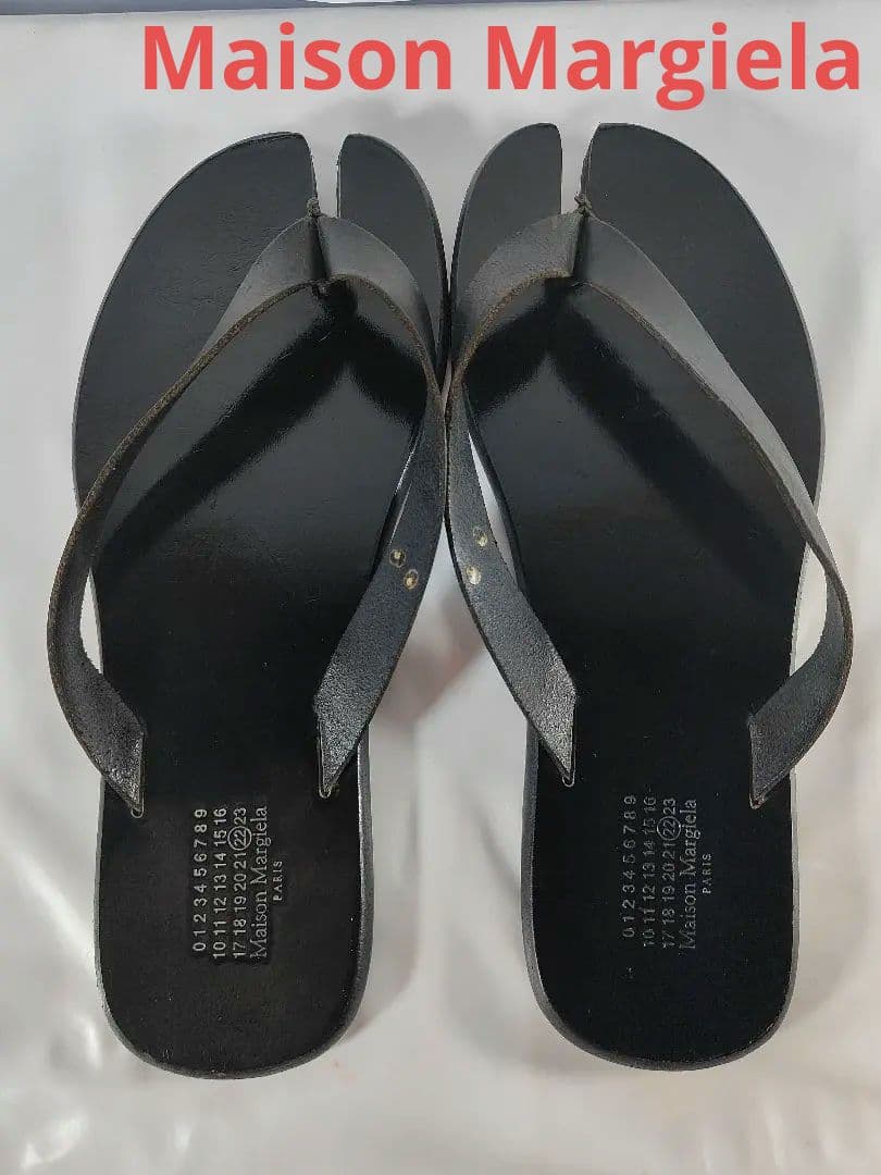 【極美品】Maison Margiela 正規品　タビサンダル　高級本革サンダル