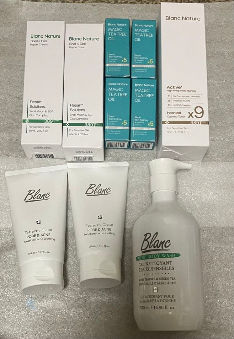 l*.様 Blanc マジックティーツリーオイル、シカクリーム、洗顔、トナー等ま