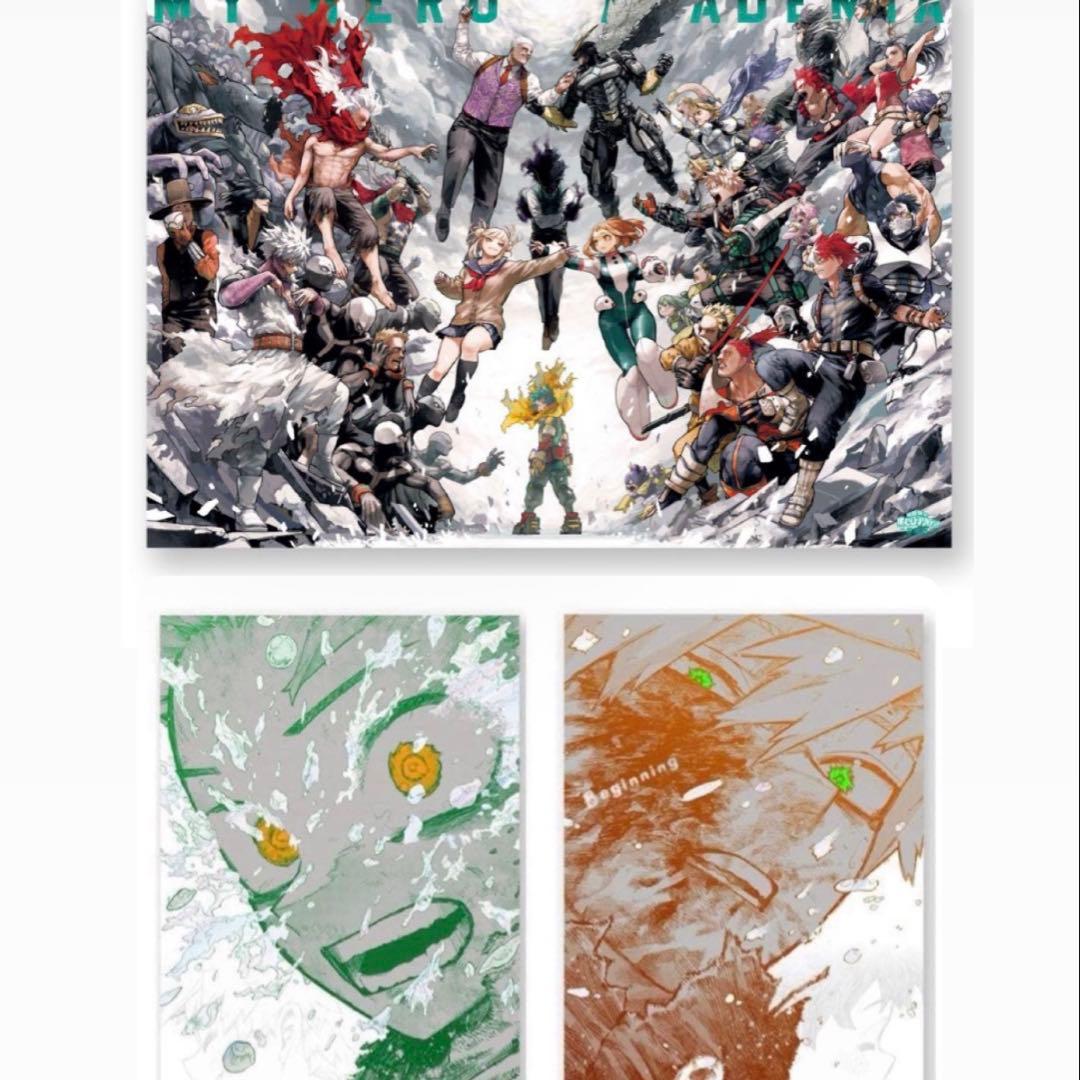 ヒロアカ原画展 A2 B2ポスター The Beginning キービジュ