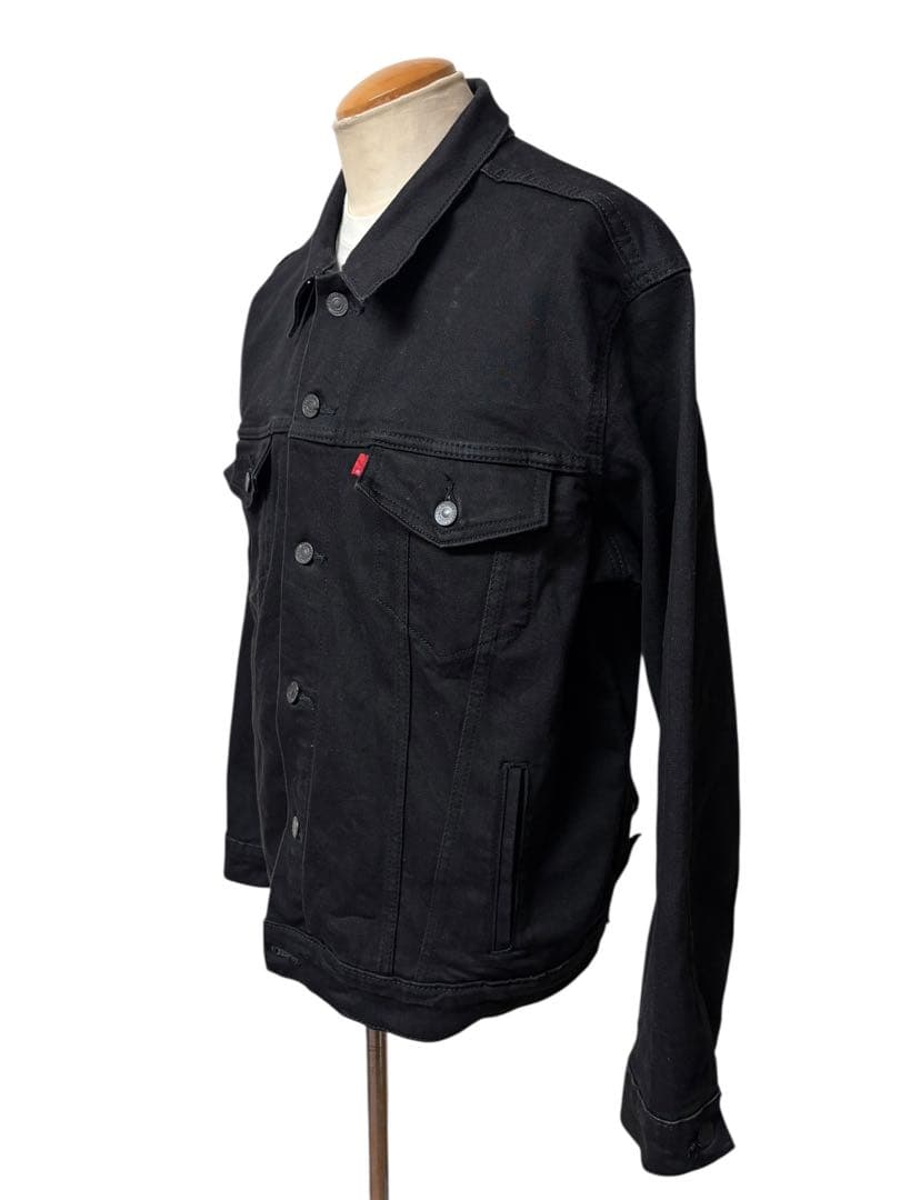 美品 Levi's PREMIUM ブラック デニム ジャケット L xpv