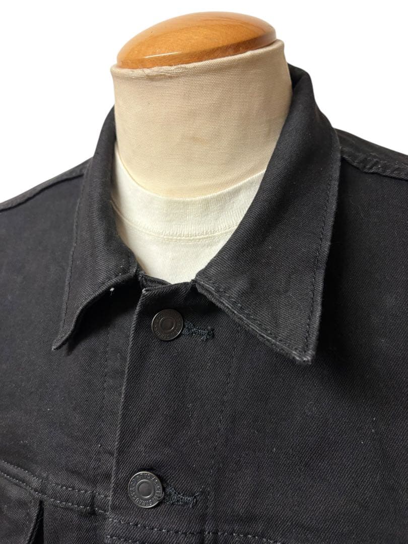 美品 Levi's PREMIUM ブラック デニム ジャケット L xpv