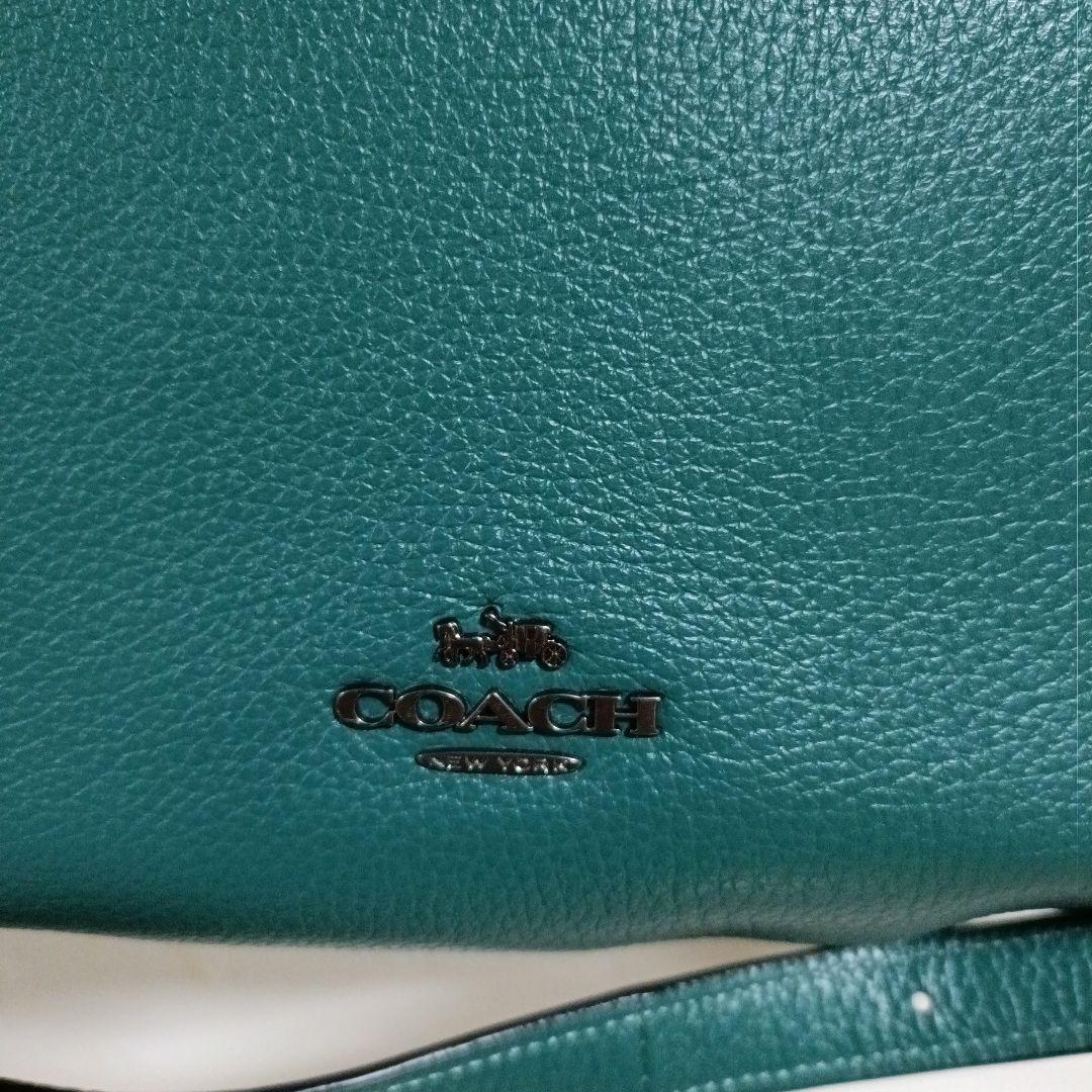 COACH 2Way ショルダーバッグ グリーン系