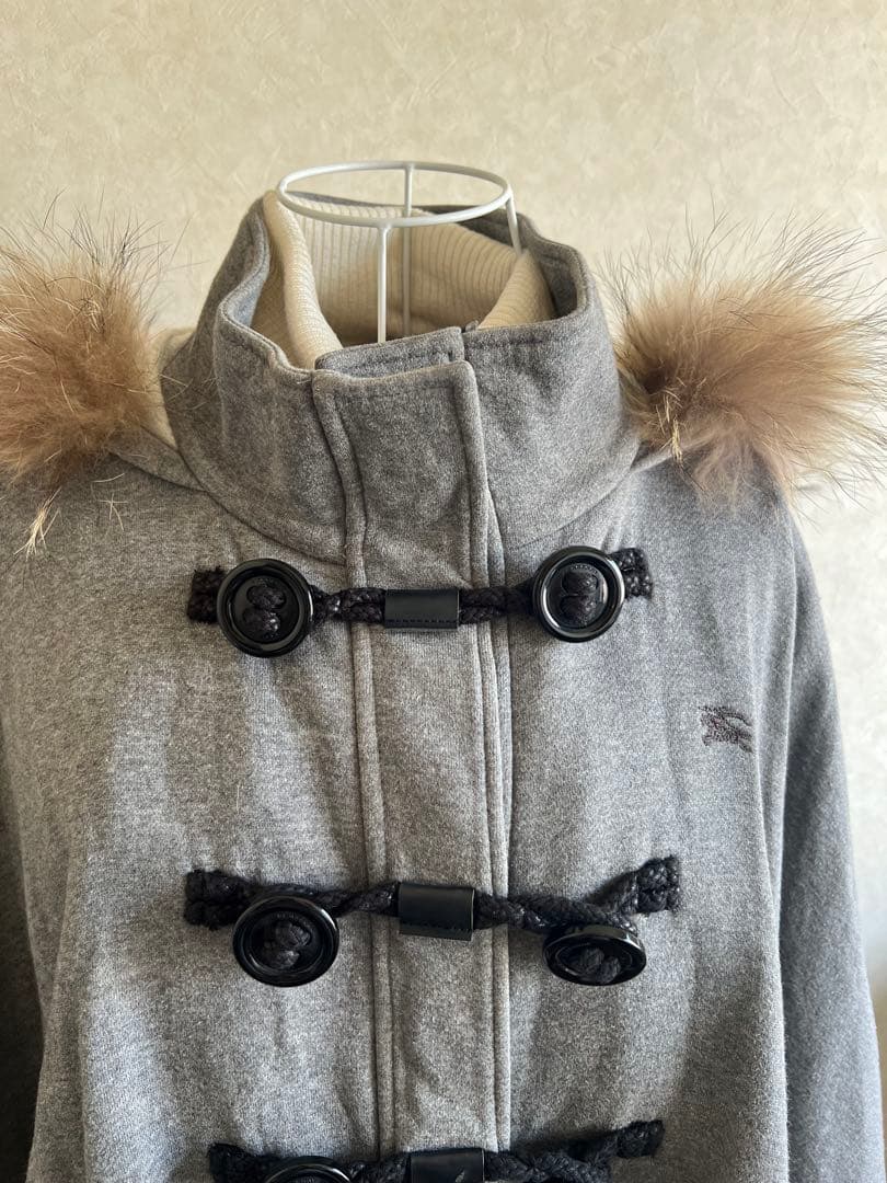 BURBERRY BLUE LABEL グレー ポンチョ 38