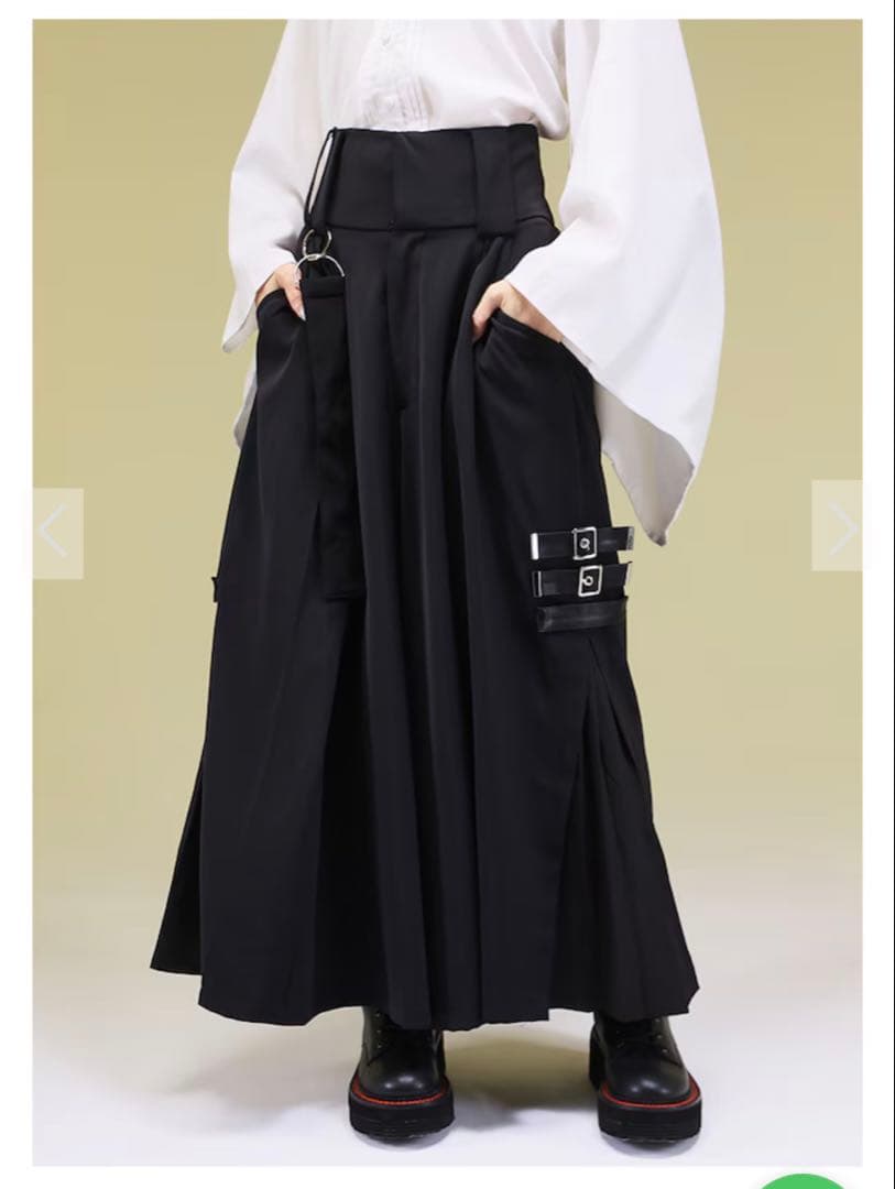 新品タグ付き‼️ 和洋折衷　ユニセックス 袴風ラップワイドパンツ IRO＋IRO