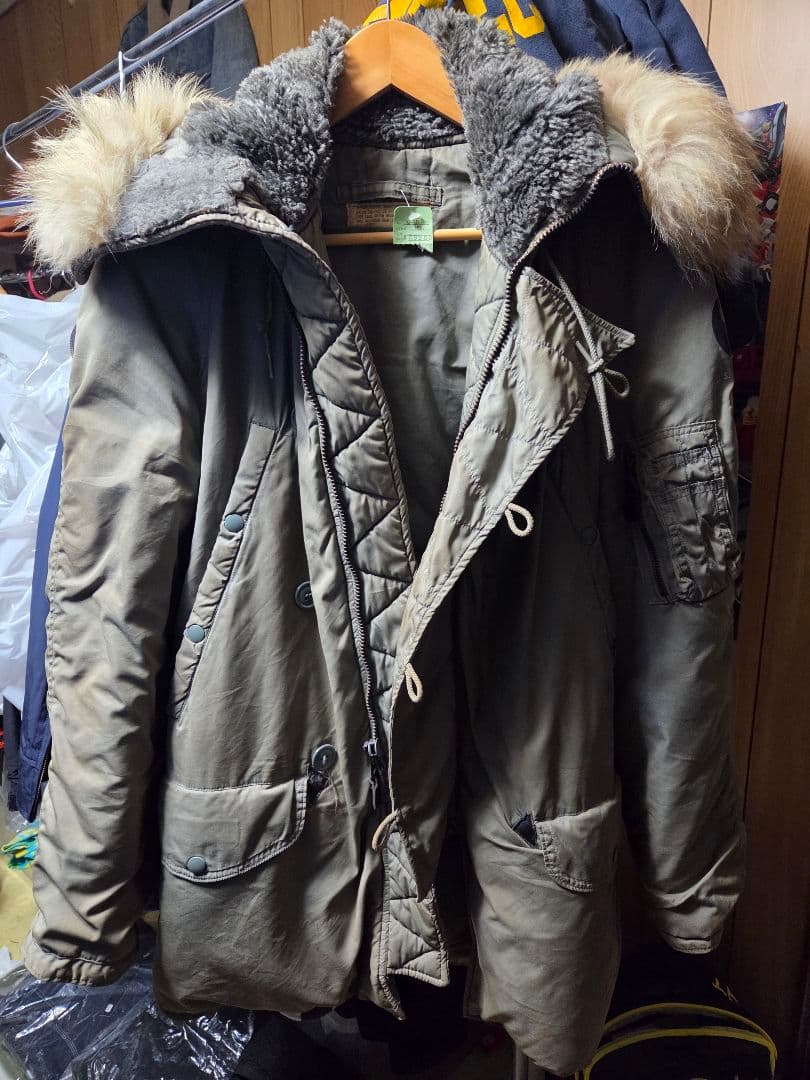 N-3B ミリタリージャケット サージグリーン Sサイズ 古着 ヴィンテージ
