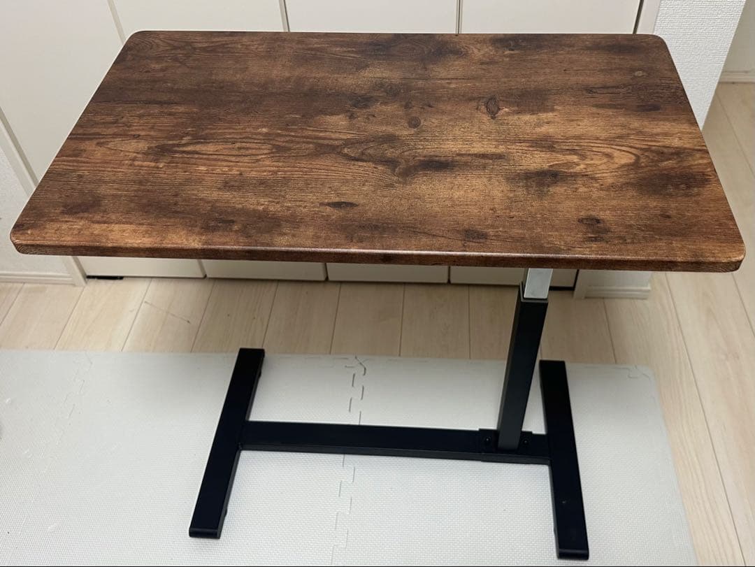 不二貿易 昇降式テーブル 幅70×奥行40×高さ55cm~75cmガス昇降