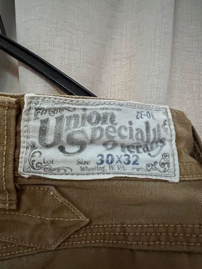 Free Wheelers ブラウン　ダブルニー　ペインターパンツ