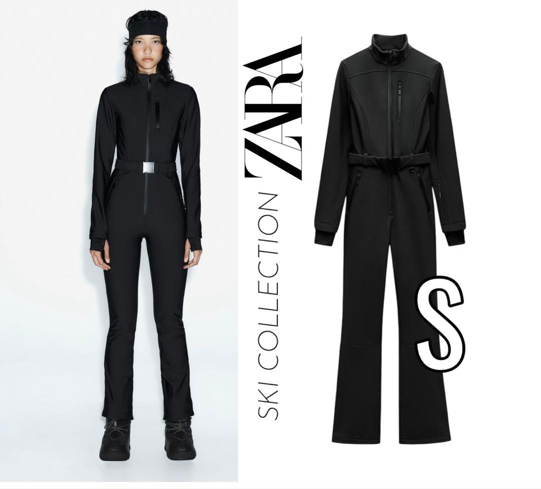 新品 ZARA 定価22,990円 ジャンプスーツ ブラック S ラスト1点♪