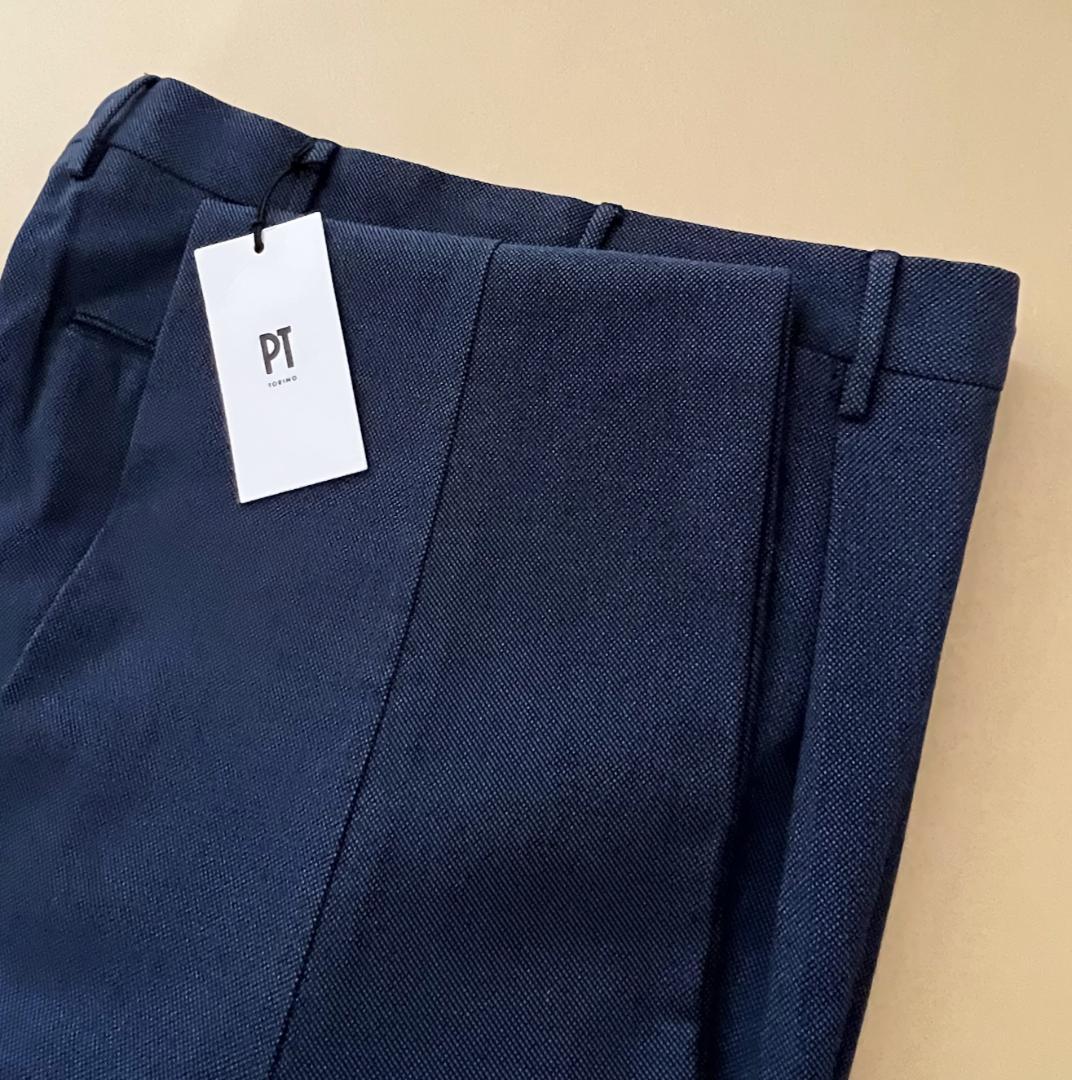 新品PT TORINO 48 上質シルエットスラックス　定価4～５万円