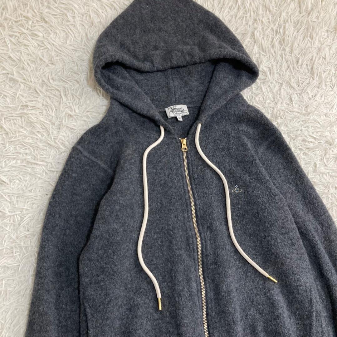 15892✨ヴィヴィアンウエストウッド 魔女フード パーカー/46/ウール