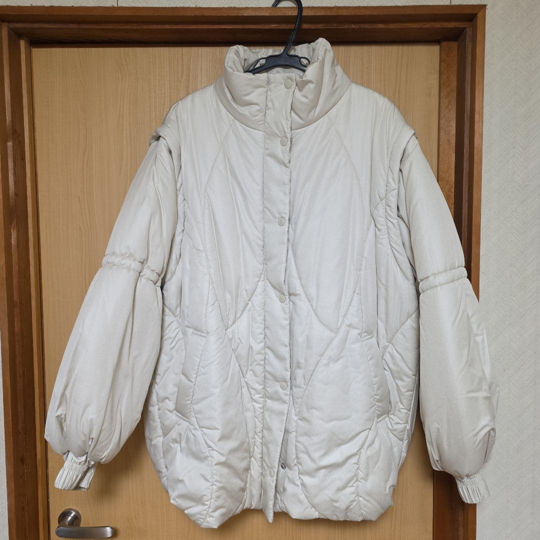 AMERI アメリ 2WAY WAVE STITCH PADDED JACKET