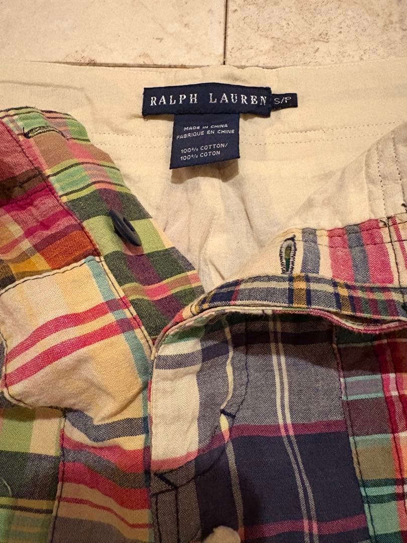 未使用　ラルフローレン　パッチワークパンツ　M