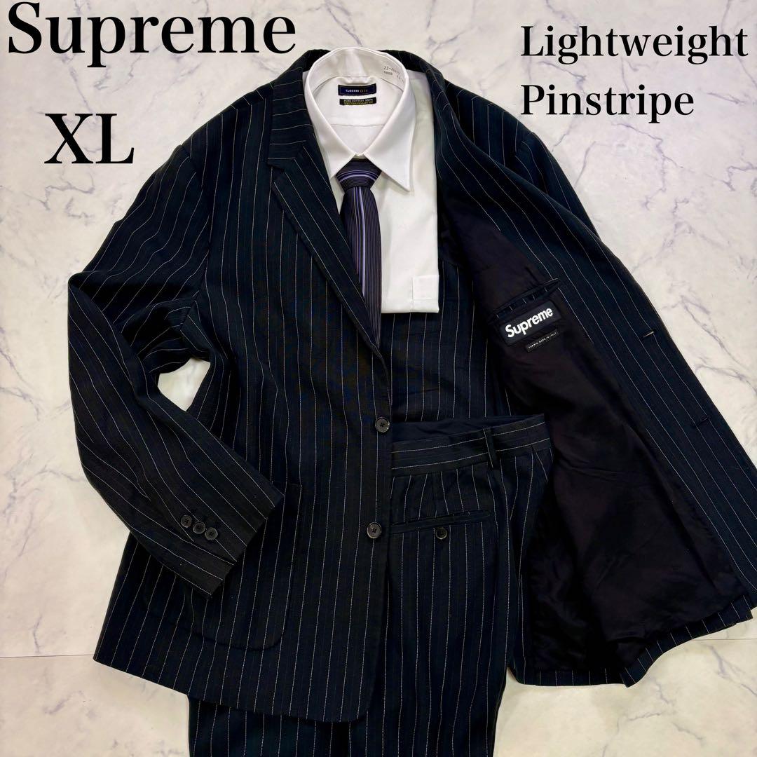 美品 Supreme 2023年完売品 スーツ セットアップ XL イタリア生地