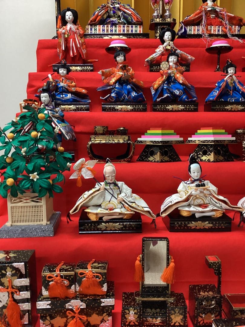 雛人形　七段飾り　熊野　寿繁作　105巾