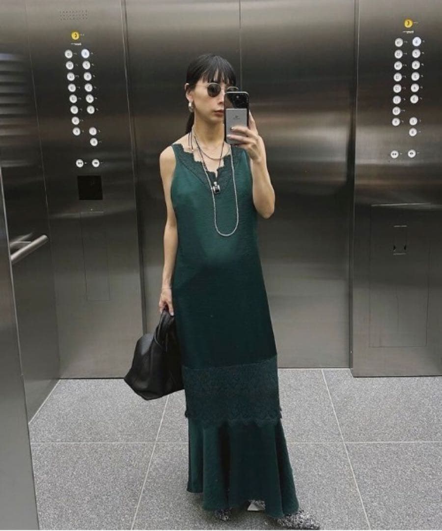 【未使用】Ameri JACKET SET FLUFFY LACE DRESS