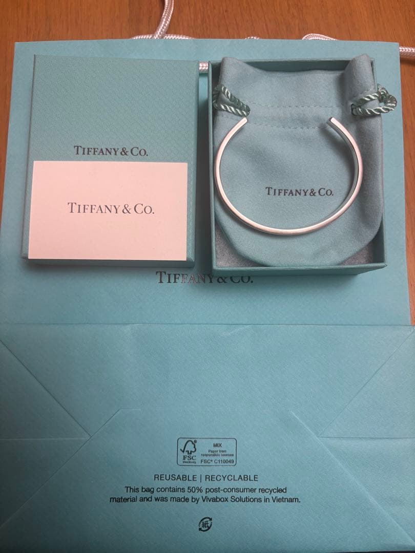 Tiffany & Co. シルバーバングル　1837 サイズL