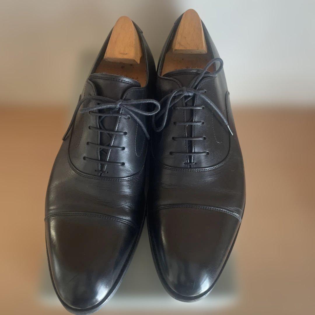 専用　値下げ　トレーディングポスト　ブラックレザードレスシューズ サイズ9