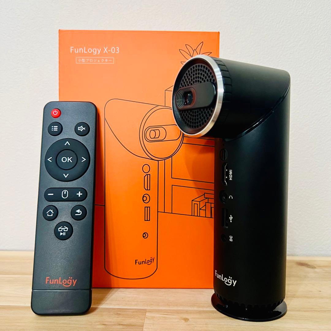 【美品】FUNLOGY X-03 小型プロジェクター