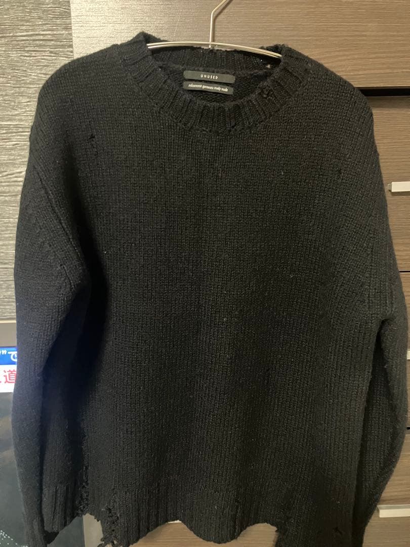 unused 2020AW ダメージ加工ニット サイズ2