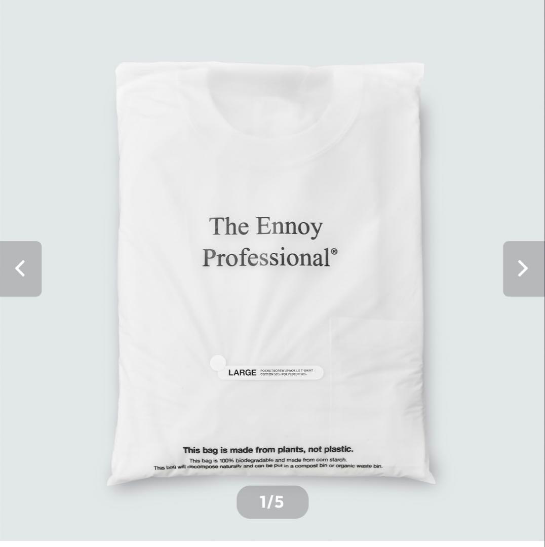 トップス ennoy POCKET & CREW 2PACK LS T-SHIRTS