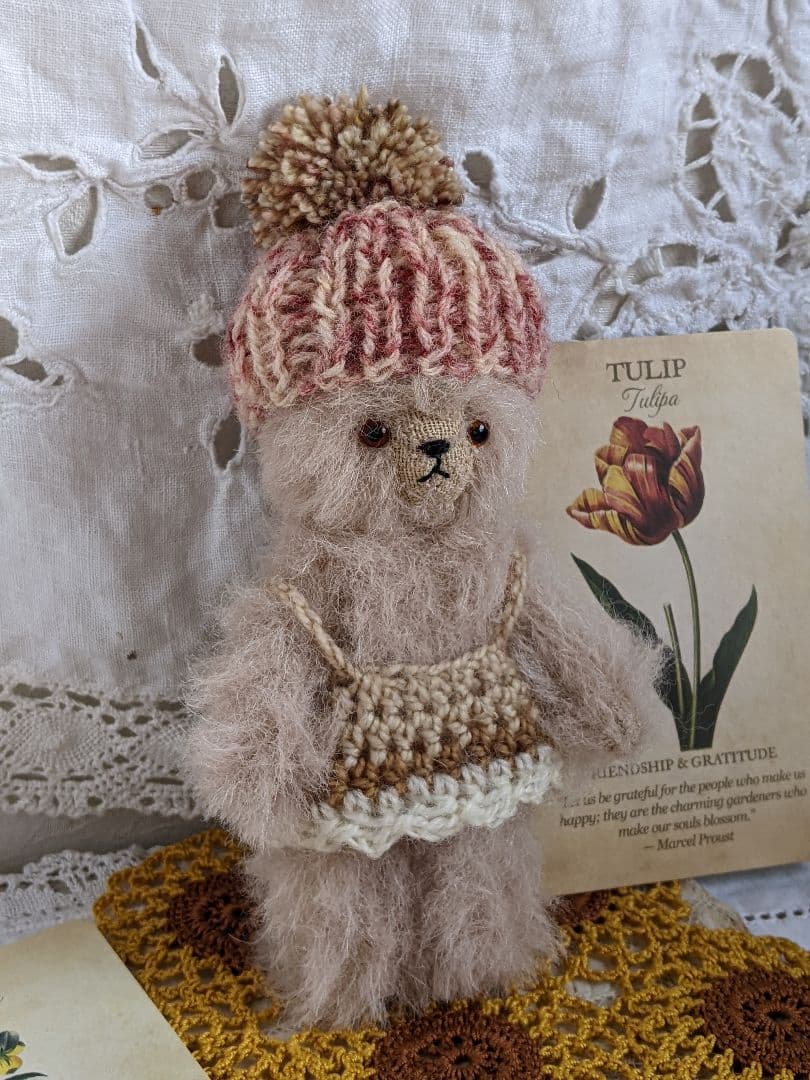 【t】小さいテディベア　14cm