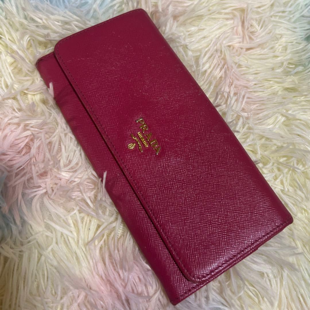 PRADA ピンク 長財布 224