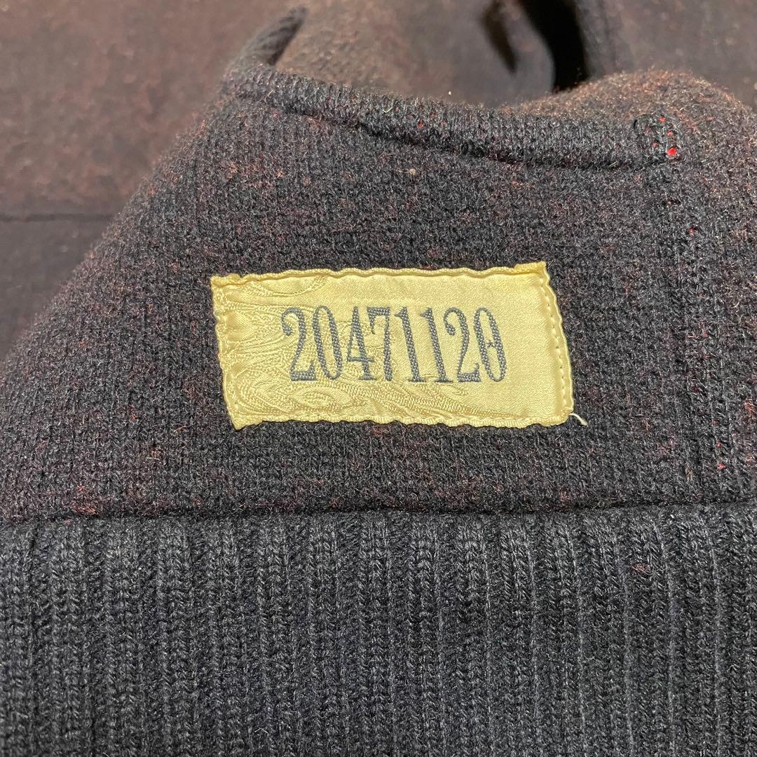 20471120/ハーフジップニット/M/日本製/ヒョーマ/90s 裏原/袖ロゴ