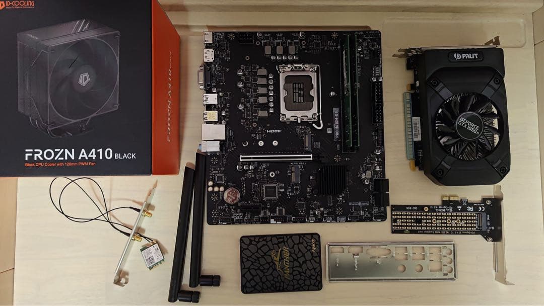 グラフィックボード・マザーボード・CPUファン・SSD・DDR5メモリ他