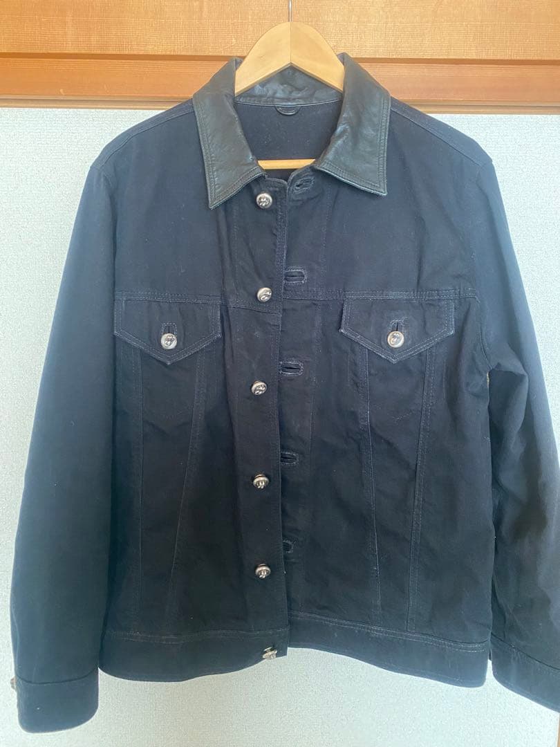 クロムハーツブラックデニムジャケット ローリング・ストーンズ