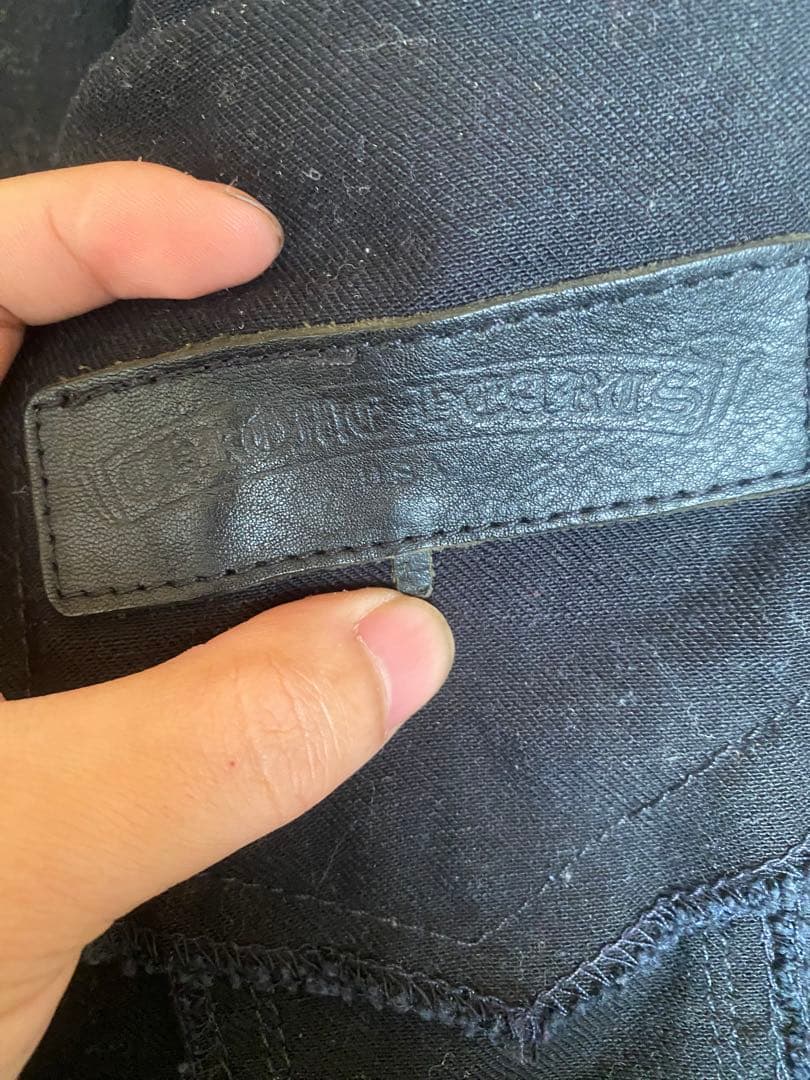 クロムハーツブラックデニムジャケット ローリング・ストーンズ