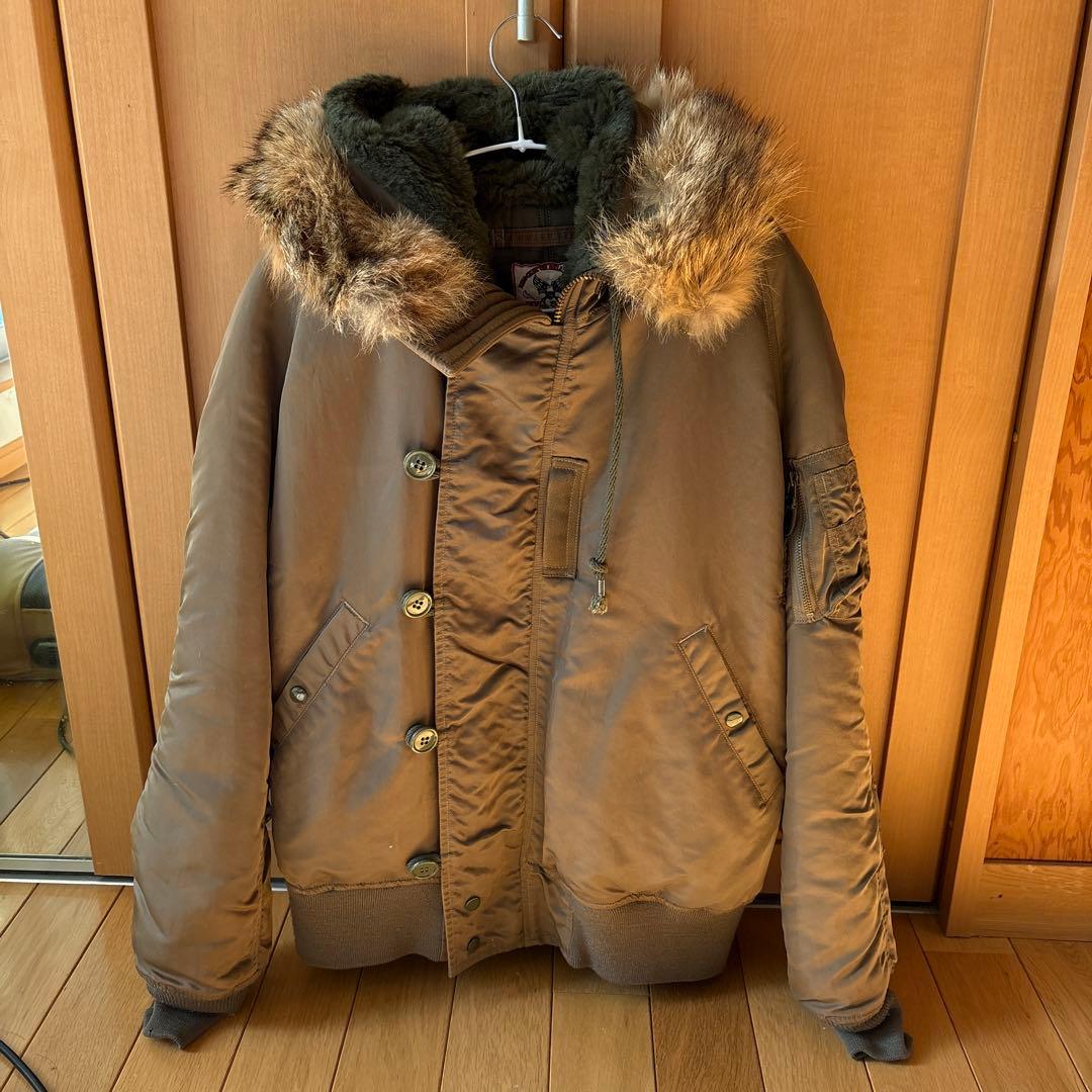 期間限定値下げスカルフライトN-2A Mサイズ カーキ ファー付き