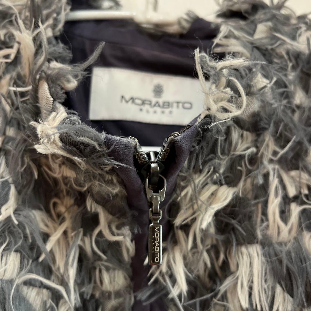 【モラビト】ダブルジッパーウェスト丈のおしゃれなデザインベスト