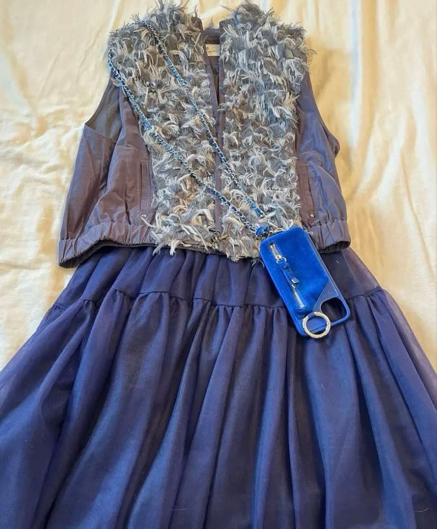 【モラビト】ダブルジッパーウェスト丈のおしゃれなデザインベスト