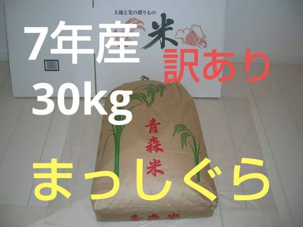 ☆ 訳あり　令和7年　 　青森県産 　まっしぐら　 玄米〈30kg〉