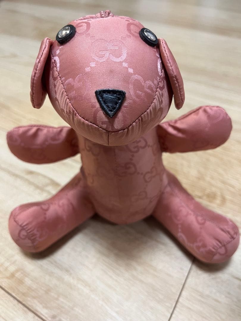 GUCCI ピンク ぬいぐるみ型エコバッグ　テディーベアー