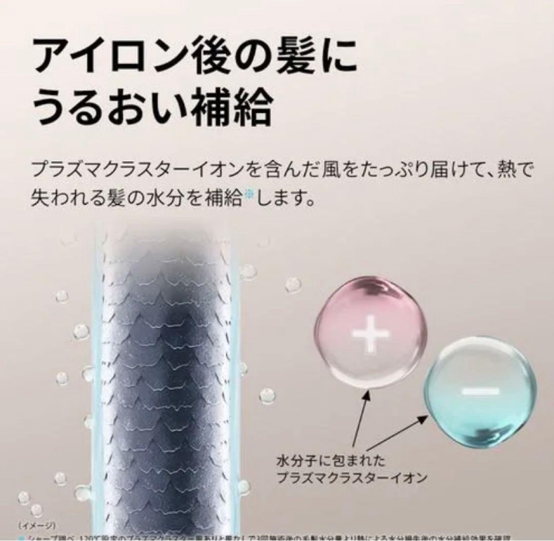 北*郎様 シャープ IBS8000 プラズマクラスター ヘアアイロン ホワイト