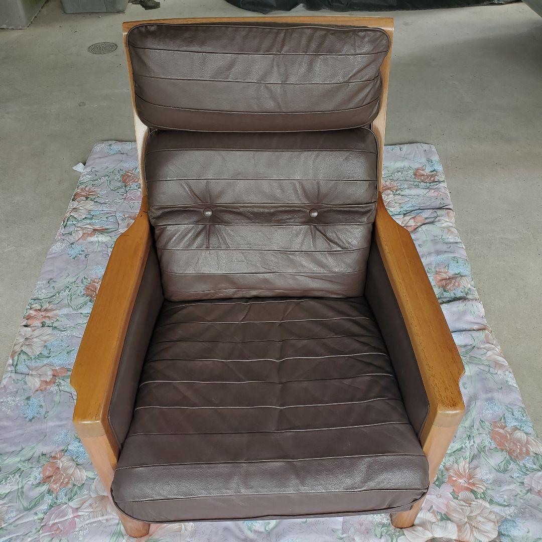 ② maruni マルニ木工 レマン 本革 一人掛けソファ イージーチェア