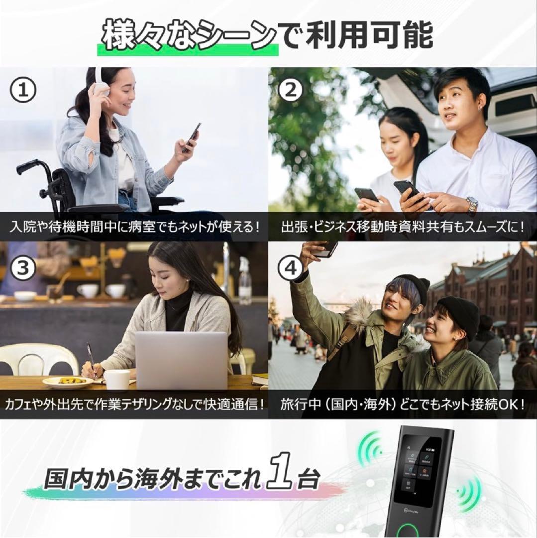 Air U50 5G対応 ポケットWiFi 世界200カ国SIM不要