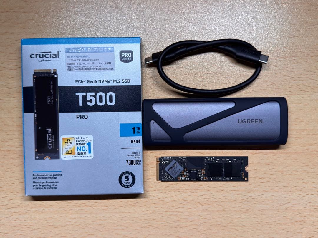 内蔵型SSD Crucial T500 PRO 1TB M.2 SSD