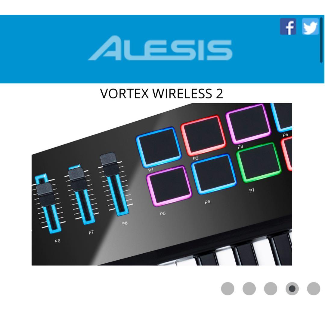 ★レア美品★ショルダーキーボードAlesis Vortex Wireless 2