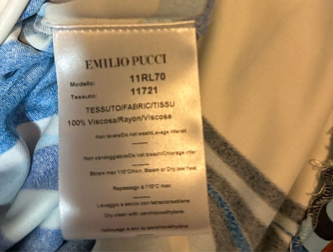 エミリオプッチ ワンピース ブルー