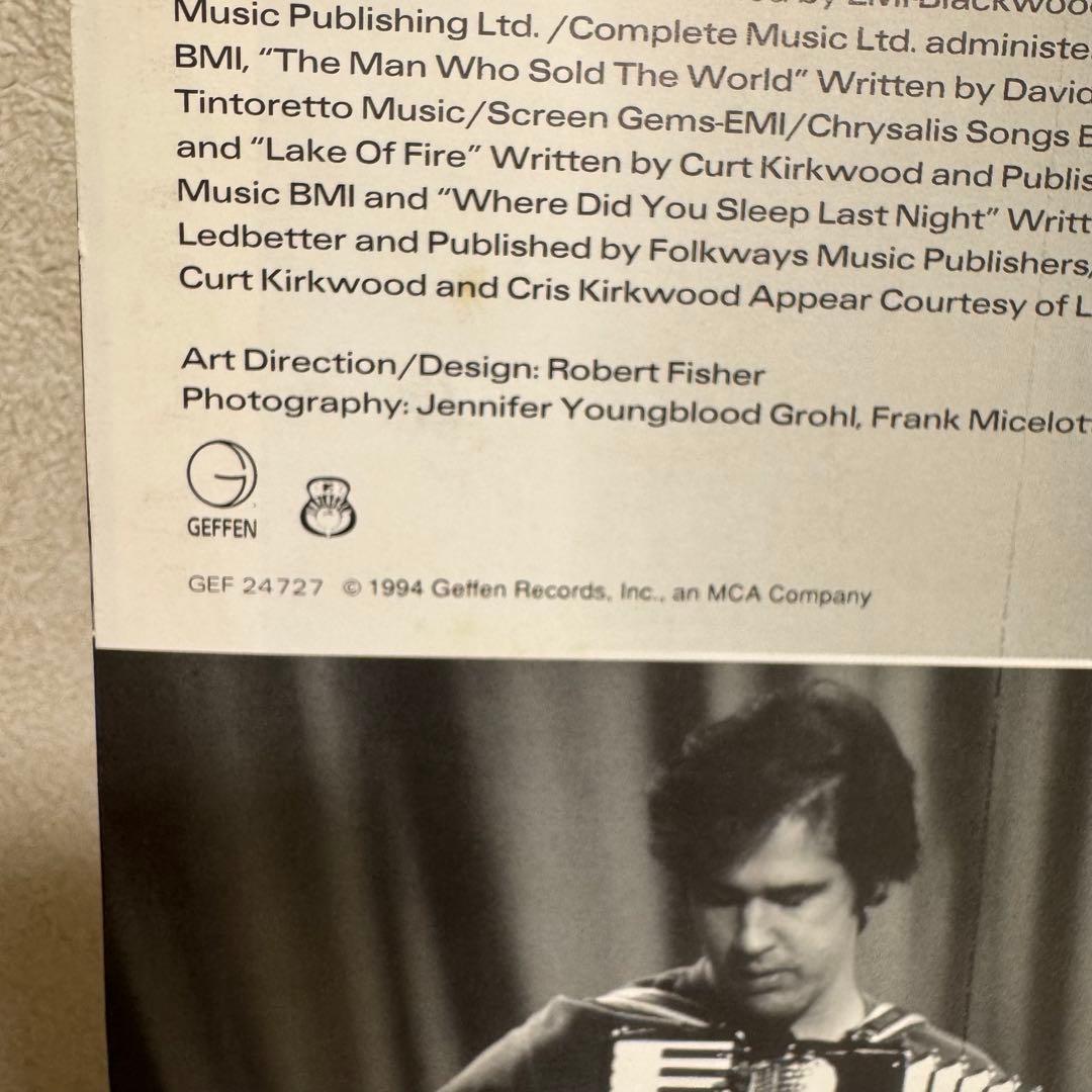 NIRVANA / UNPLUGGED IN NEW YORK EU盤レコード