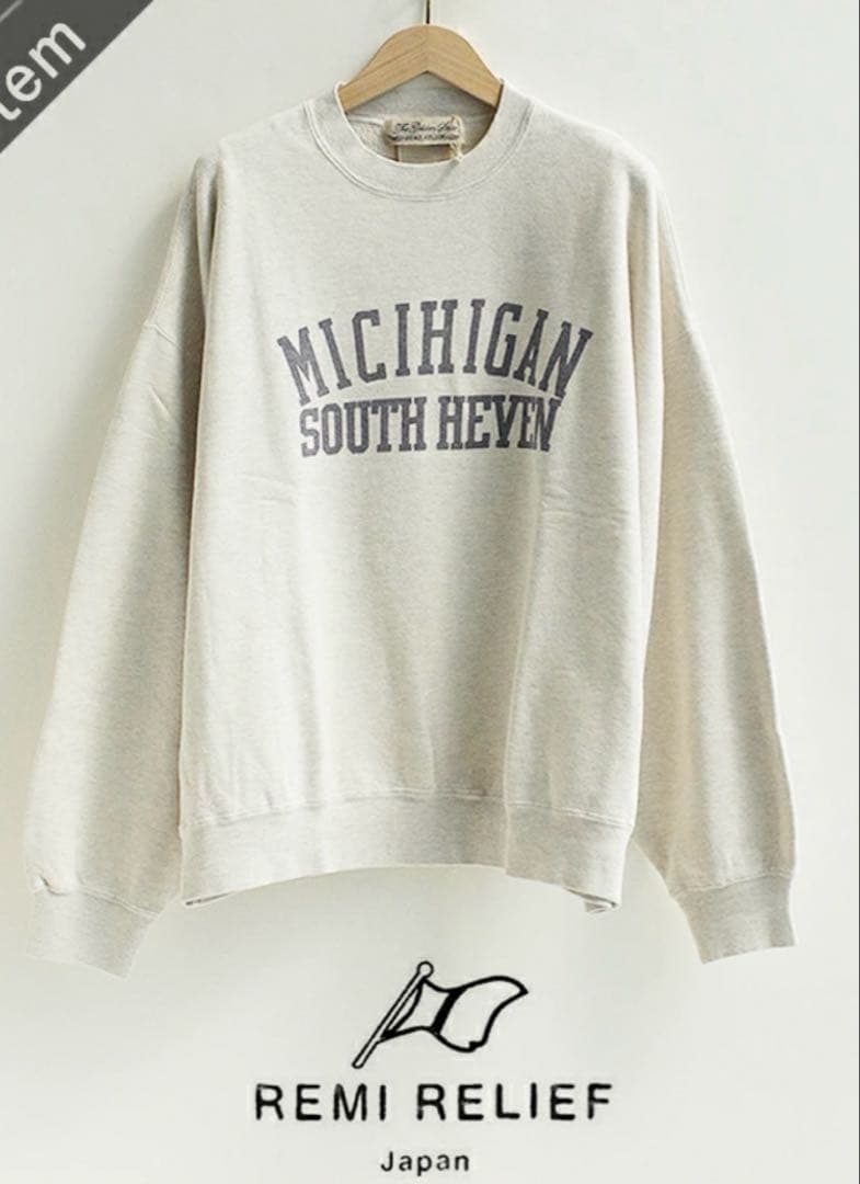 REMI RELIEF レミレリーフ クルー ネック スウェット X3603